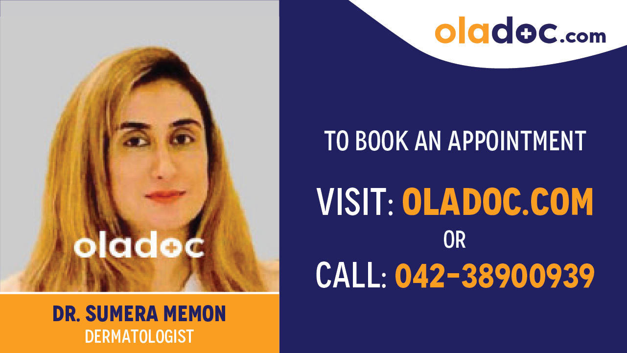 Book appointment with Dr. Sumera Memon-best Dermatologist in Karachi